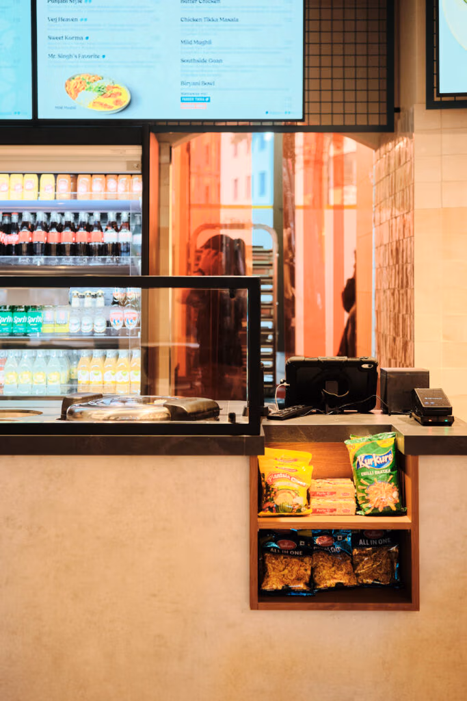Theke im eatDOORI Deli Bockenheimer Warte Frankfurt